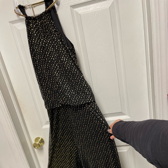 Beautiful jumpsuit black with golden dots - Picture 2 of 4